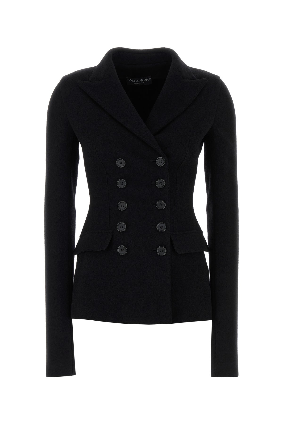 Black wool blazer - 1