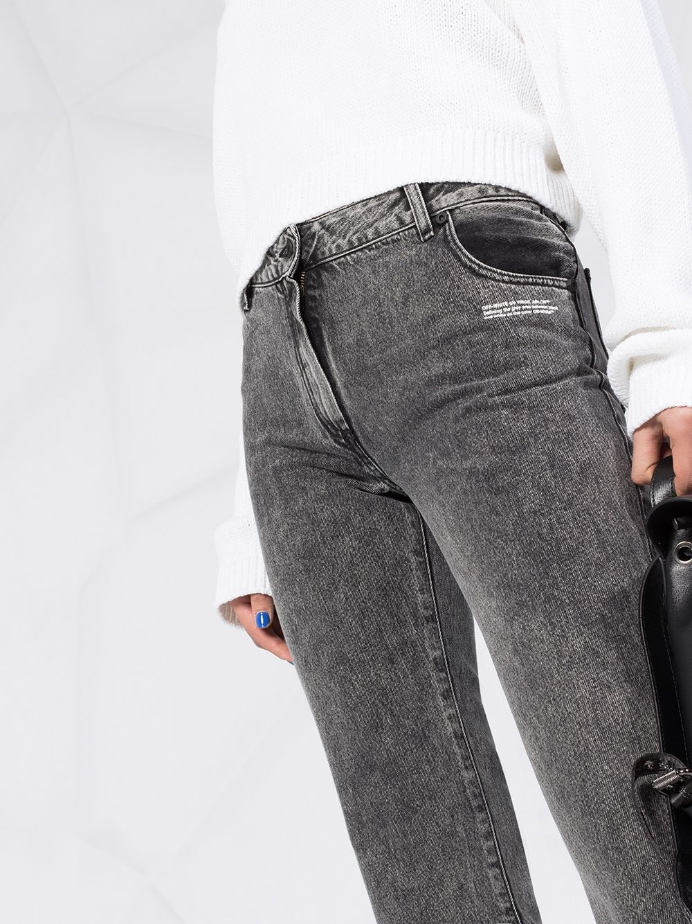 cropped leg mid-rise jeans - 3