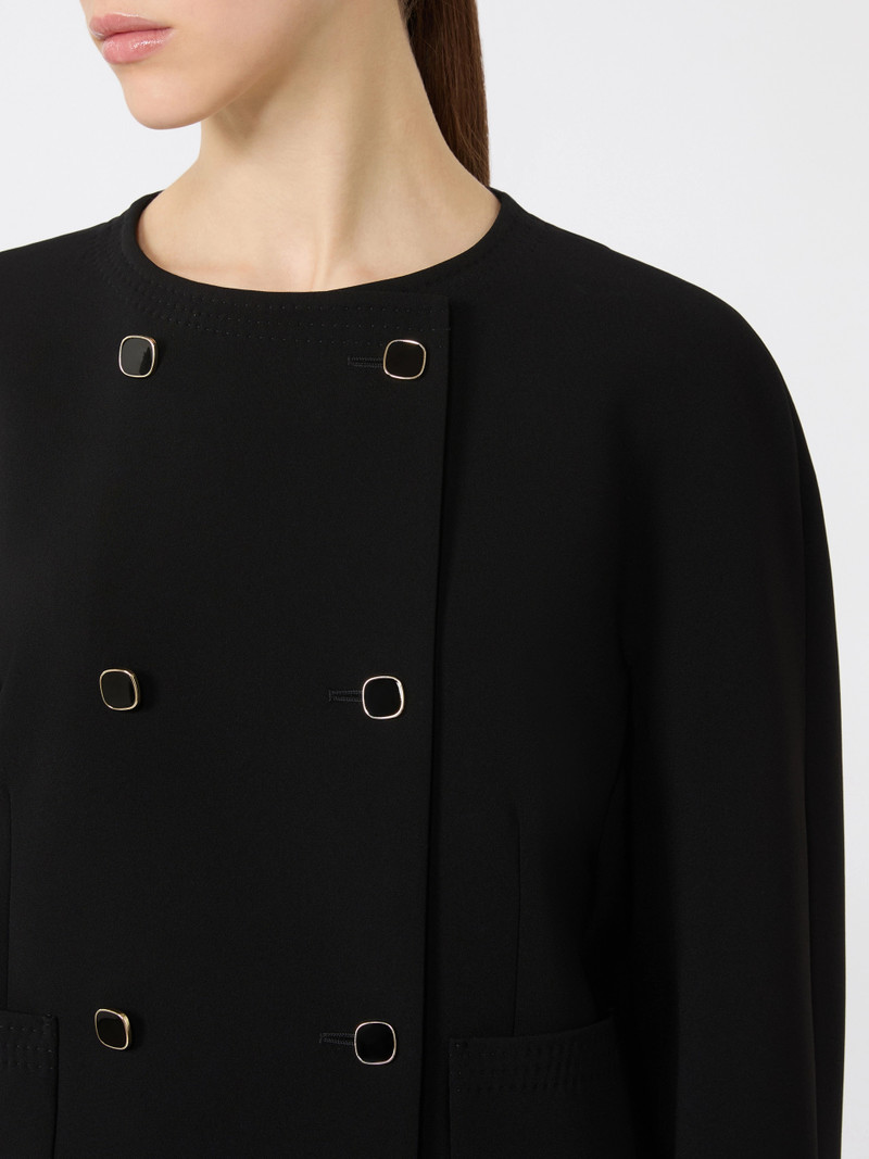 OMBROSA Boxy jacket in cady - BLACK 5