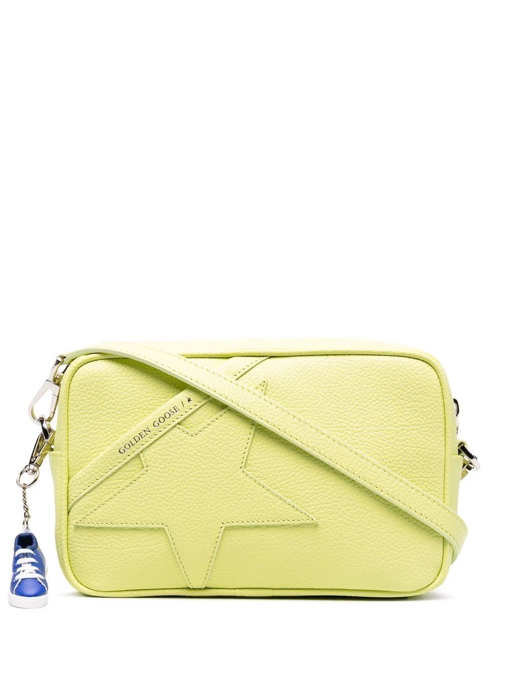 leather embossed clutch bag - 1