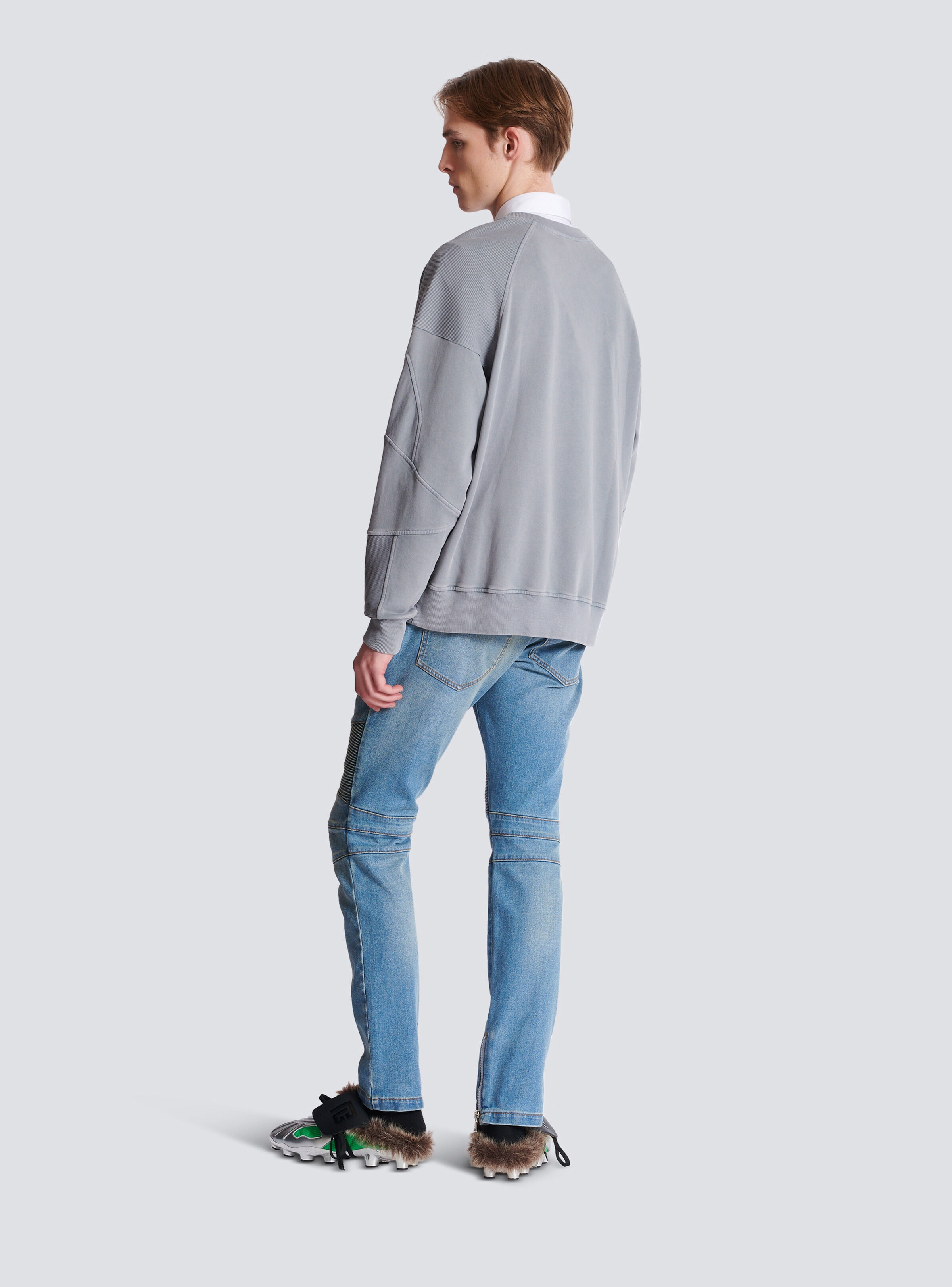 Embroidered Balmain Médaille sweatshirt - 4
