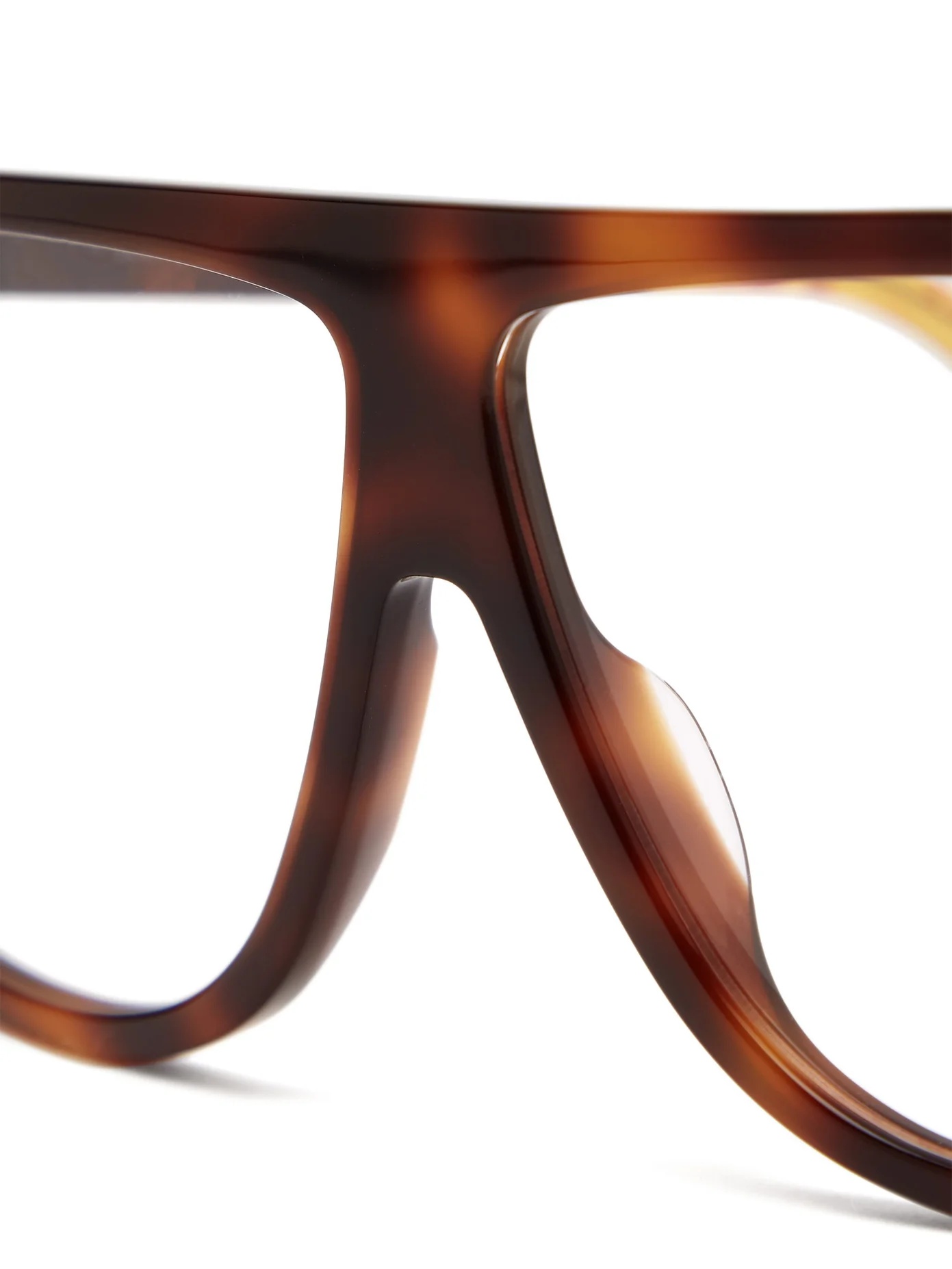 Oversized square-frame acetate glasses - 5