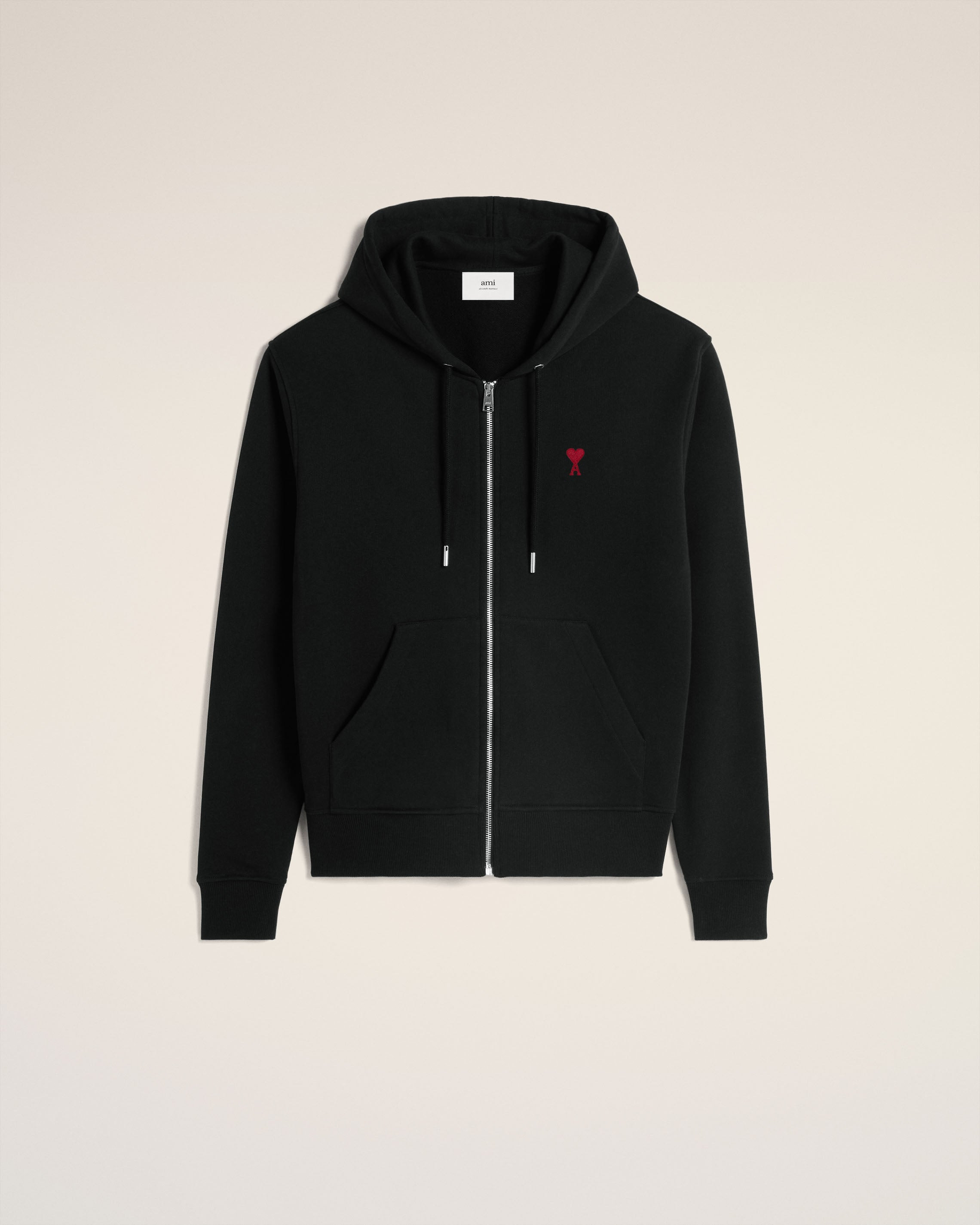 RED AMI DE COEUR ZIPPED HOODIE - 11