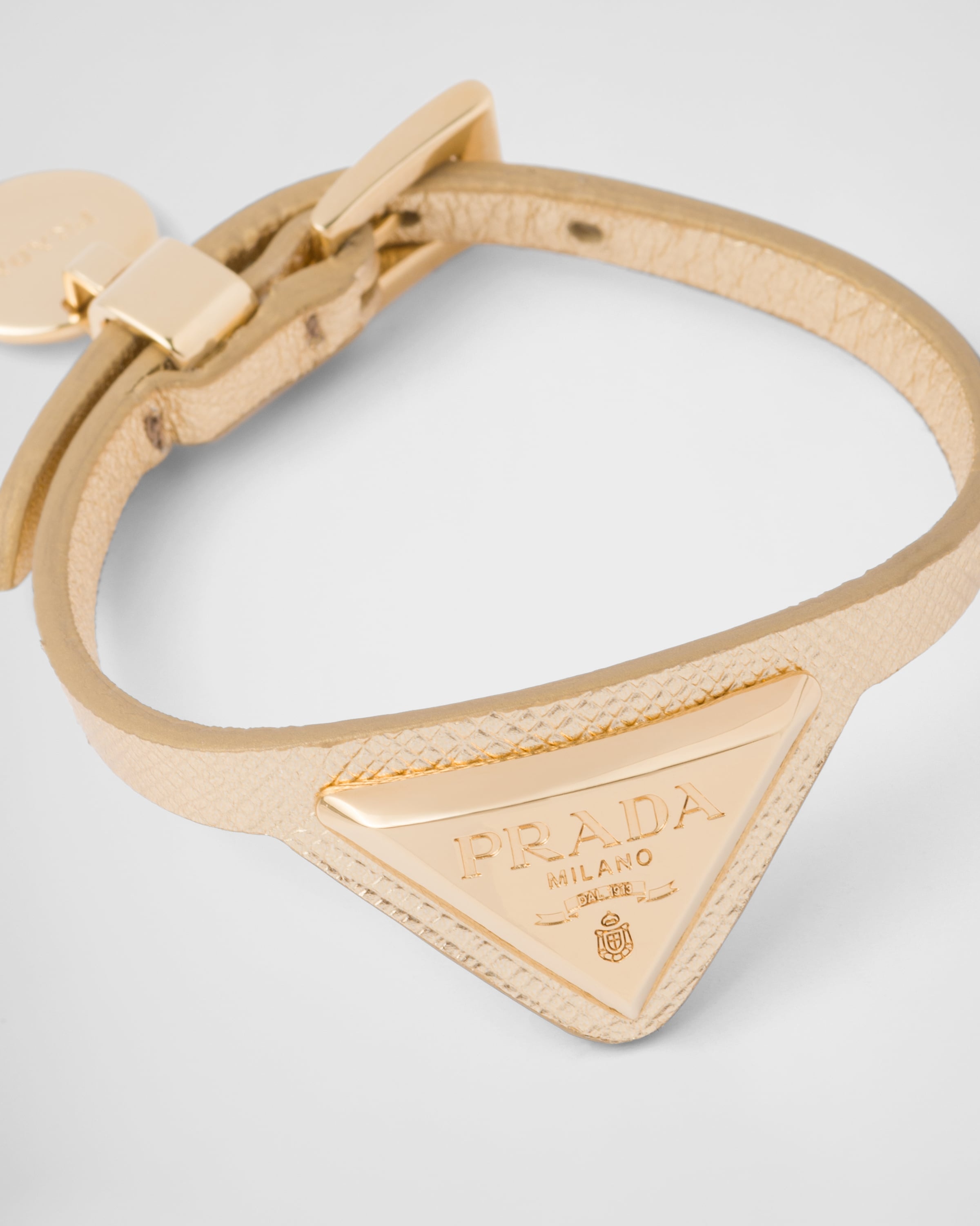 Saffiano leather and metal bracelet - 3