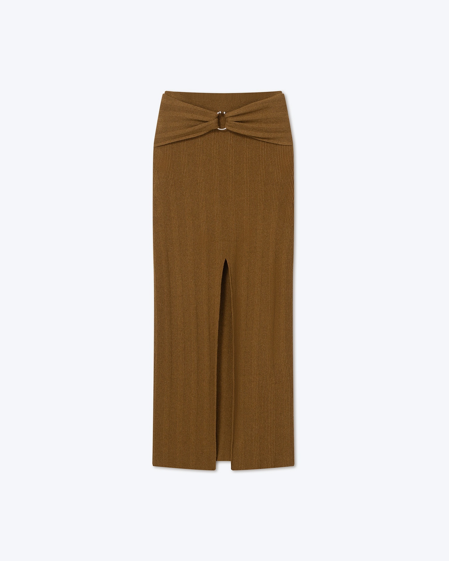 MUYTA - Terry-knit skirt - Golden brown - 1