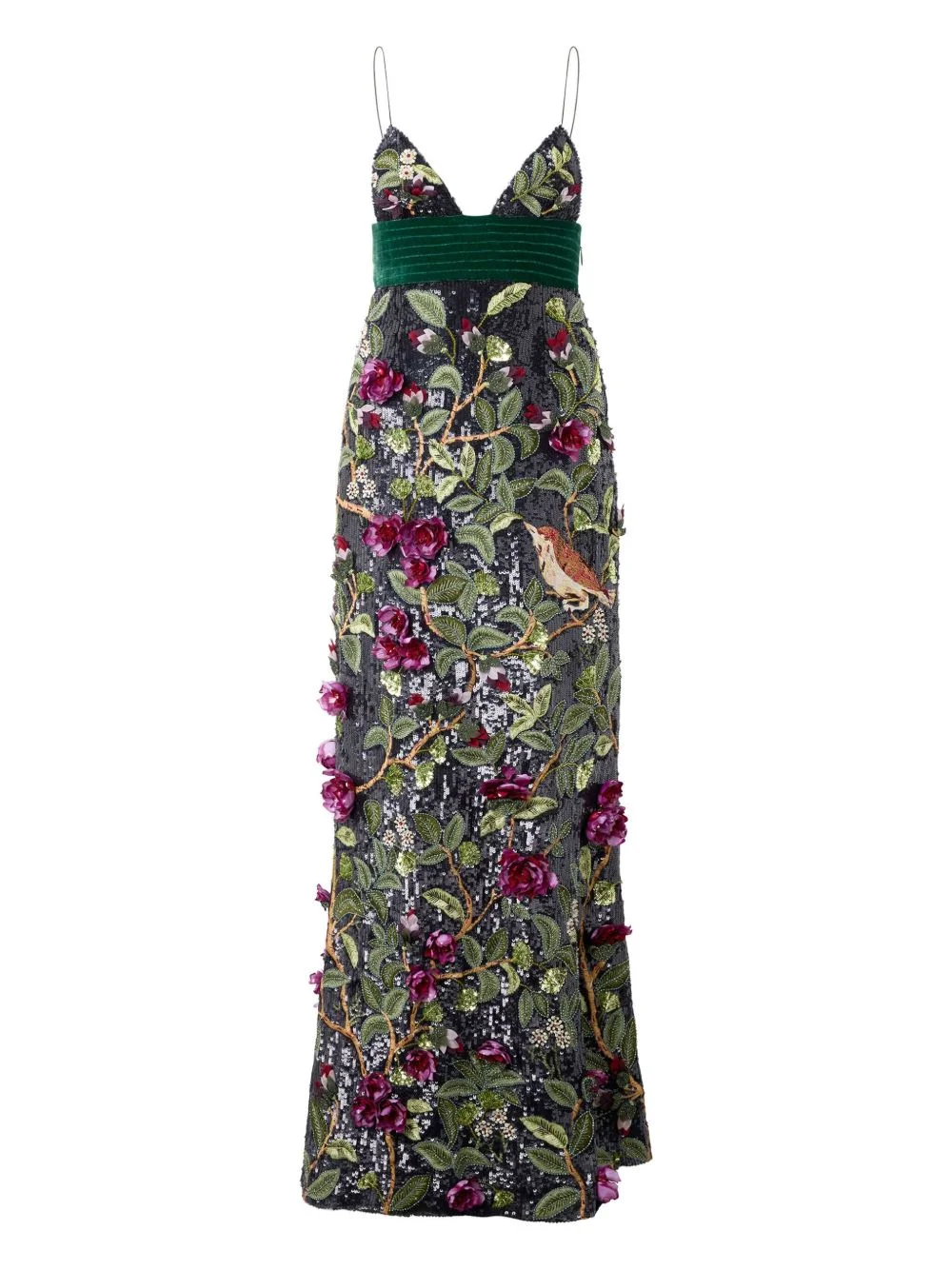 embellished maxi dress - 1