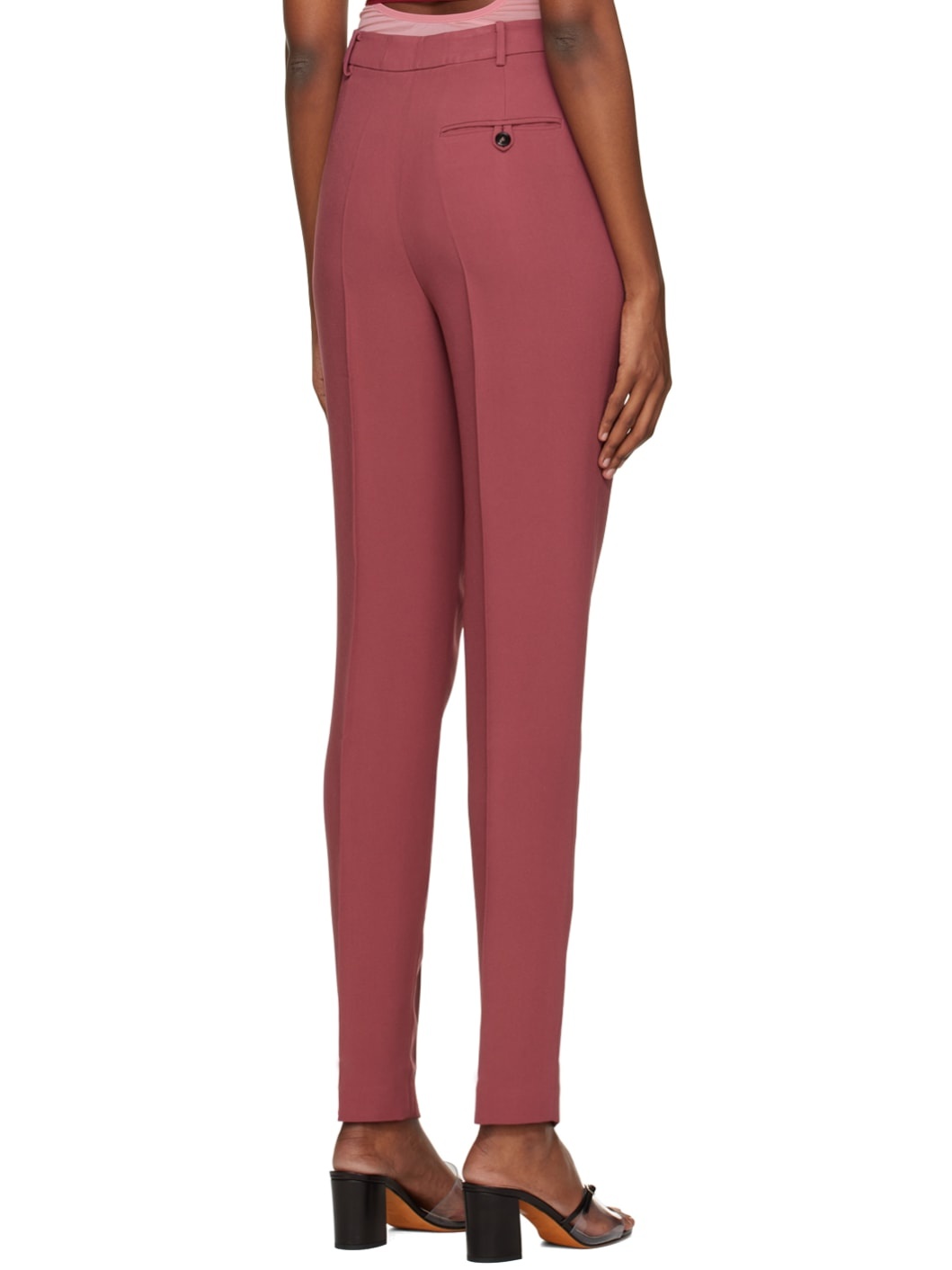 Pink Tailored Trousers - 3