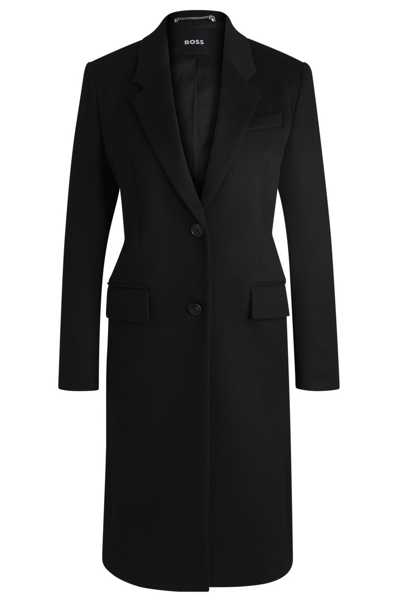 SLIM-FIT COAT IN WOOL AND CASHMERE 1
