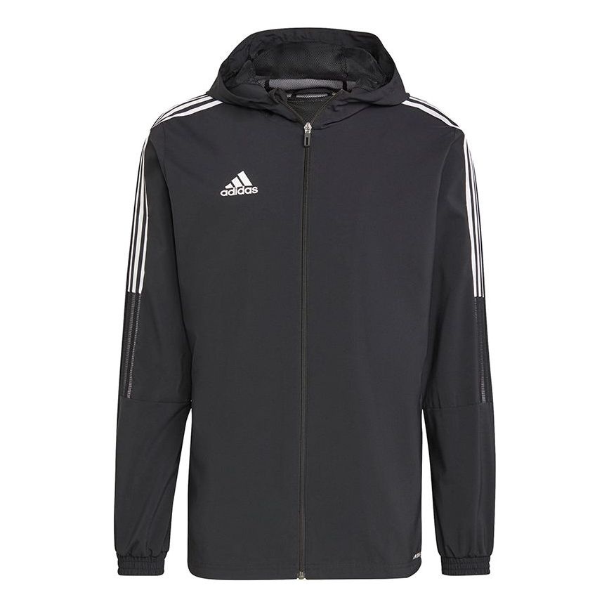 adidas Tiro21 Wb Soccer/Football Training Sports hooded Logo Jacket Black GP4967 - 1