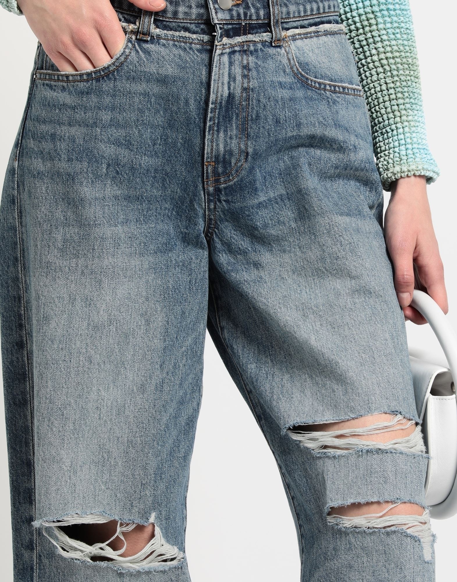 Blue Women's Denim Pants - 4