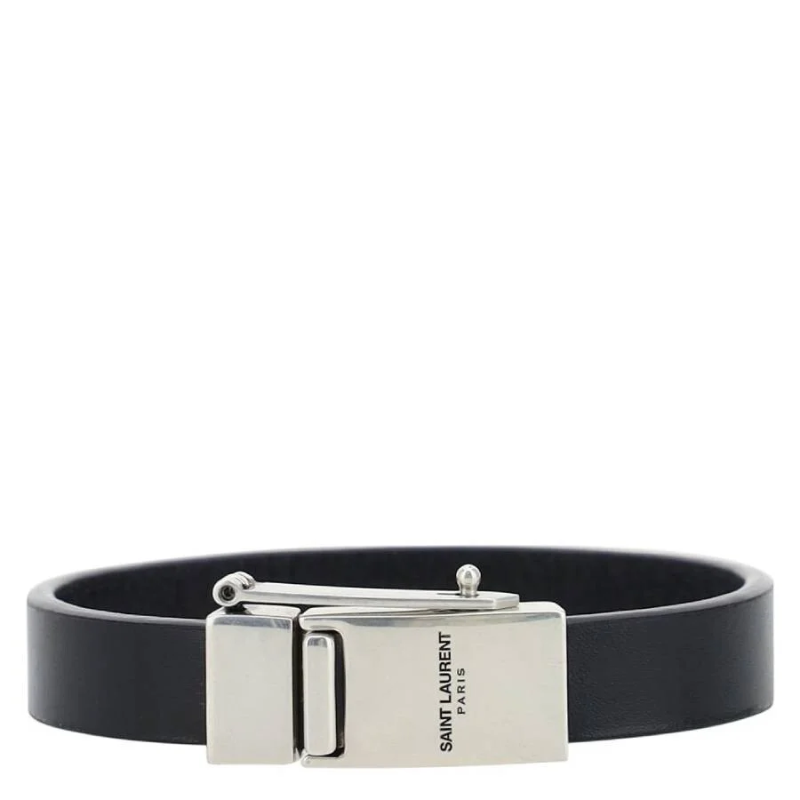 Saint Laurent Black Leather Bracelet - 1