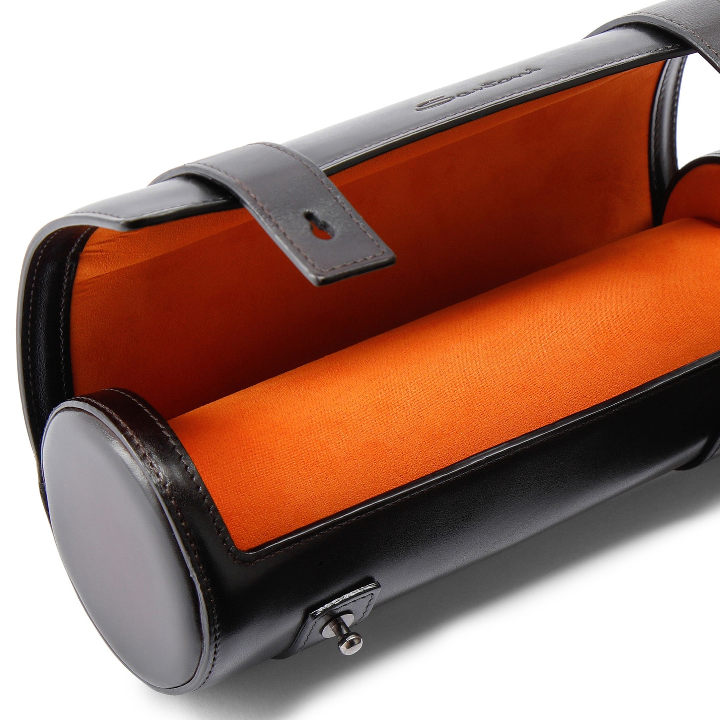 Brown leather big watch case - 2