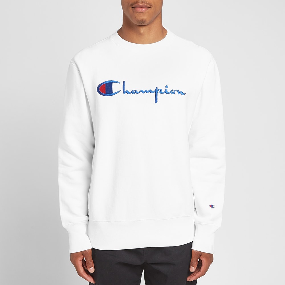 Champion Reverse Weave Script Logo Crew Sweat - 4