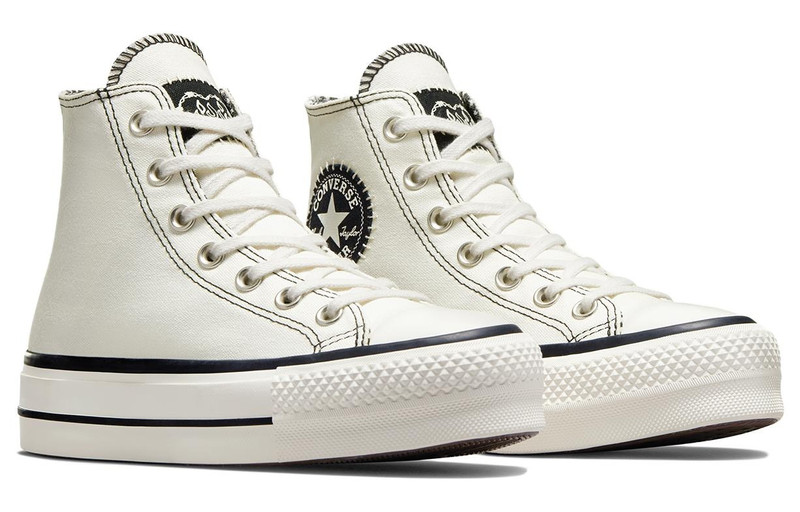 Converse (WMNS) Converse Chuck Taylor All Star Lift Platform Hi Shoes 'White Black' A07113C outlook