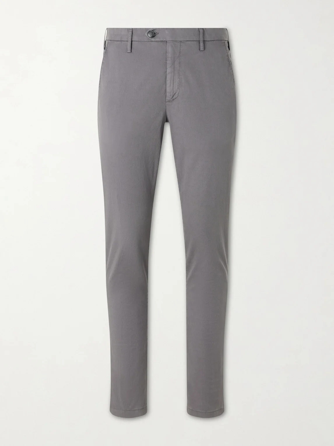 Slim-Fit Stretch Cotton-Blend Gabardine Trousers - 1