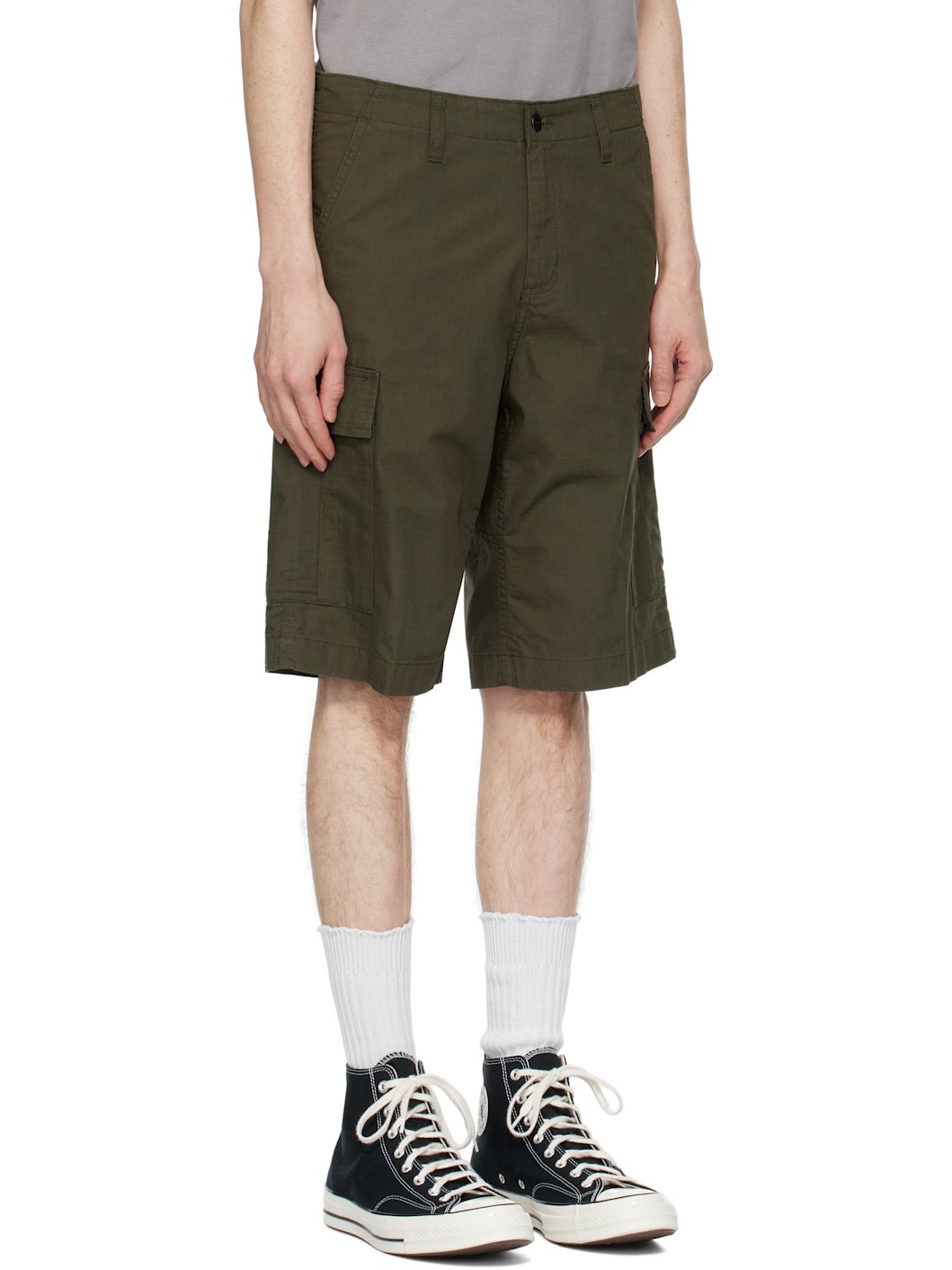 Khaki Core Regular Cargo Shorts - 2