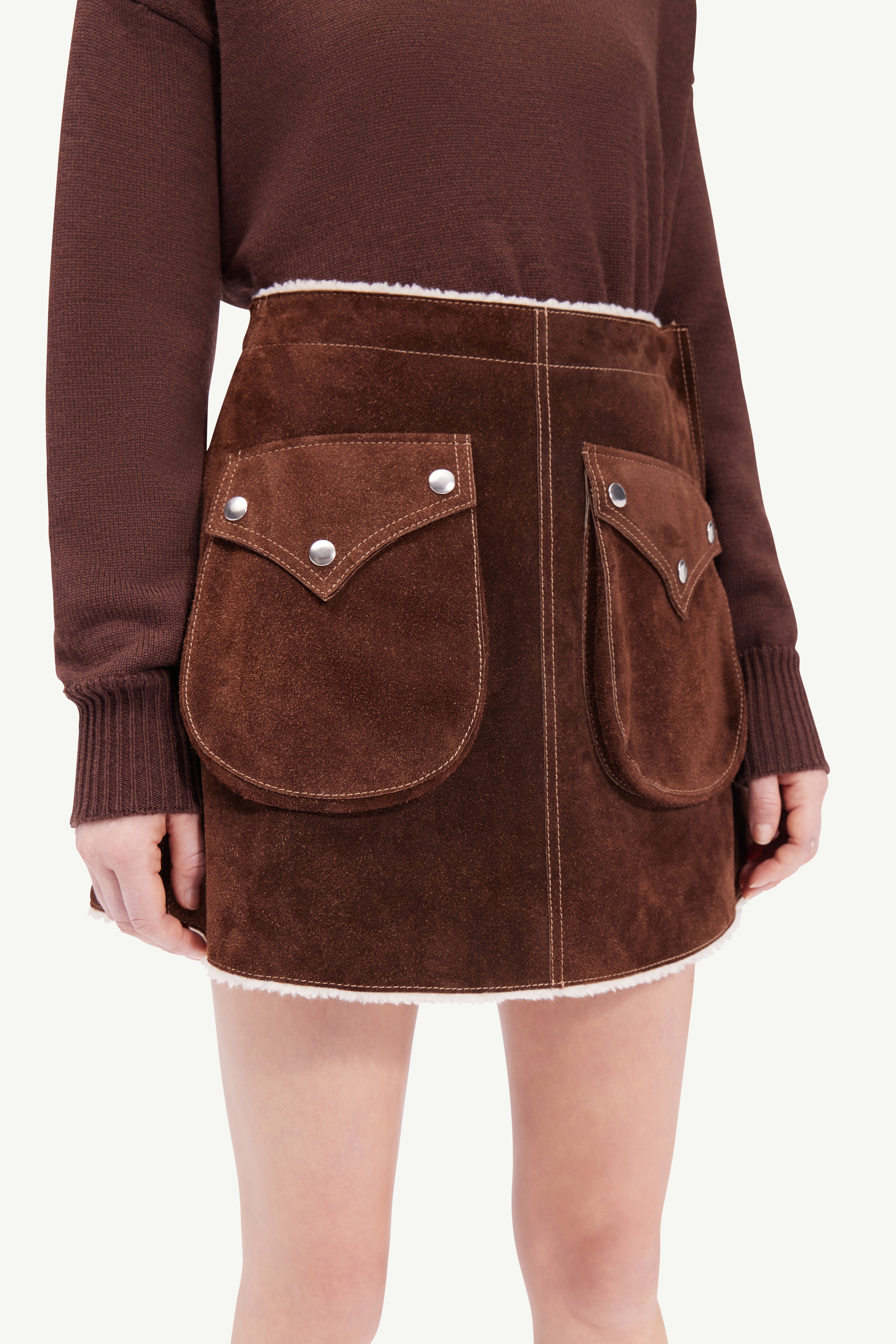 Suede mini skirt - 2