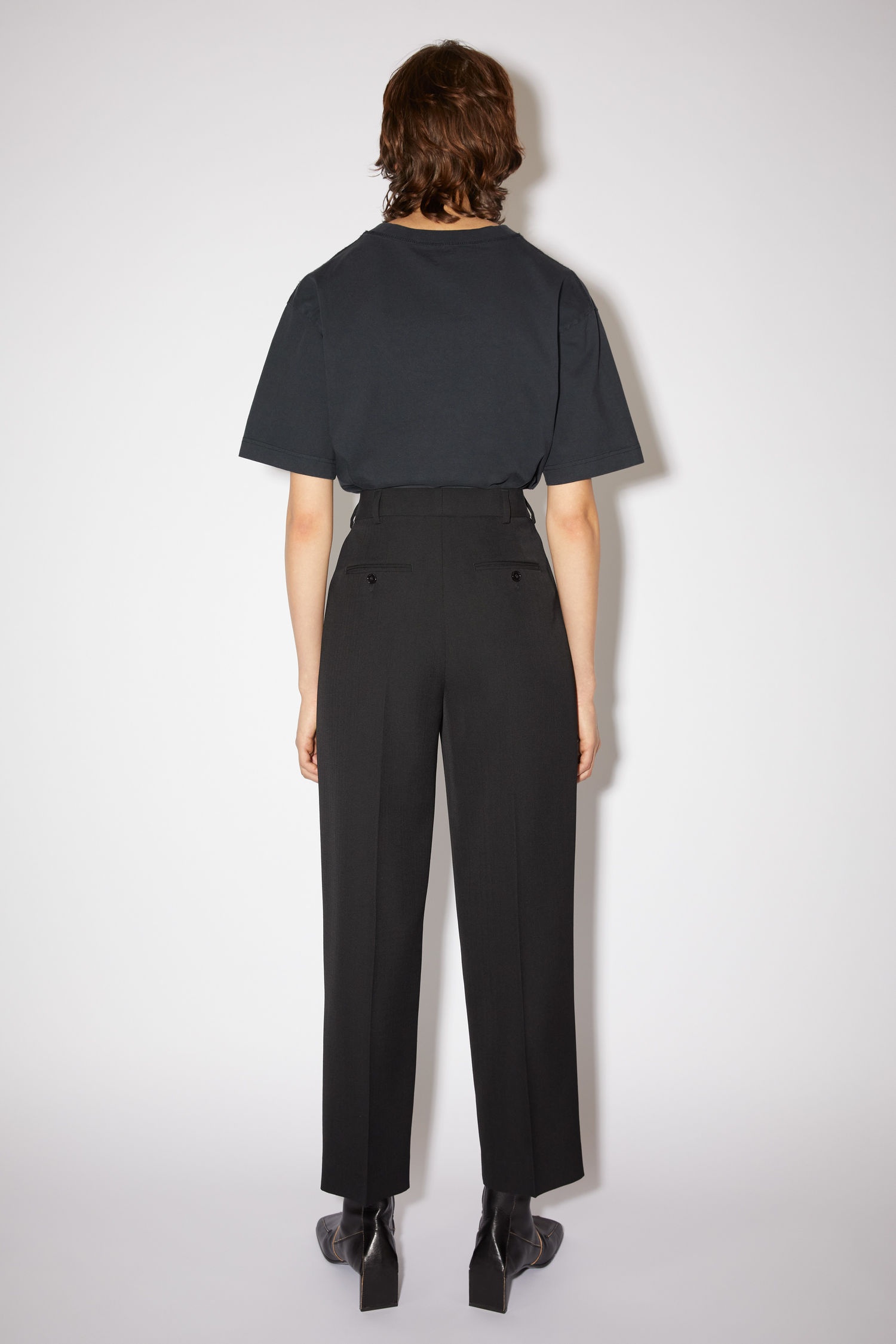 Pleated trousers - Black - 3