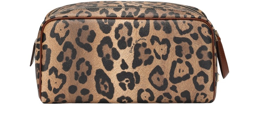 Airpods case in leopard-print Crespo with branded plate - 3