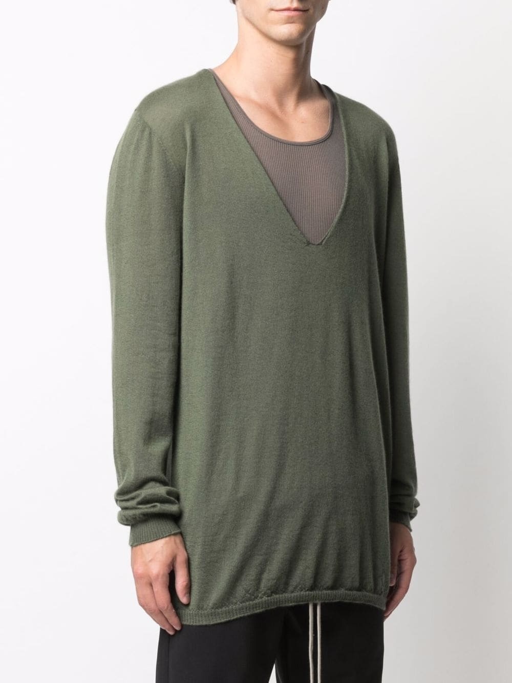 V-neck cashmere jumper - 3