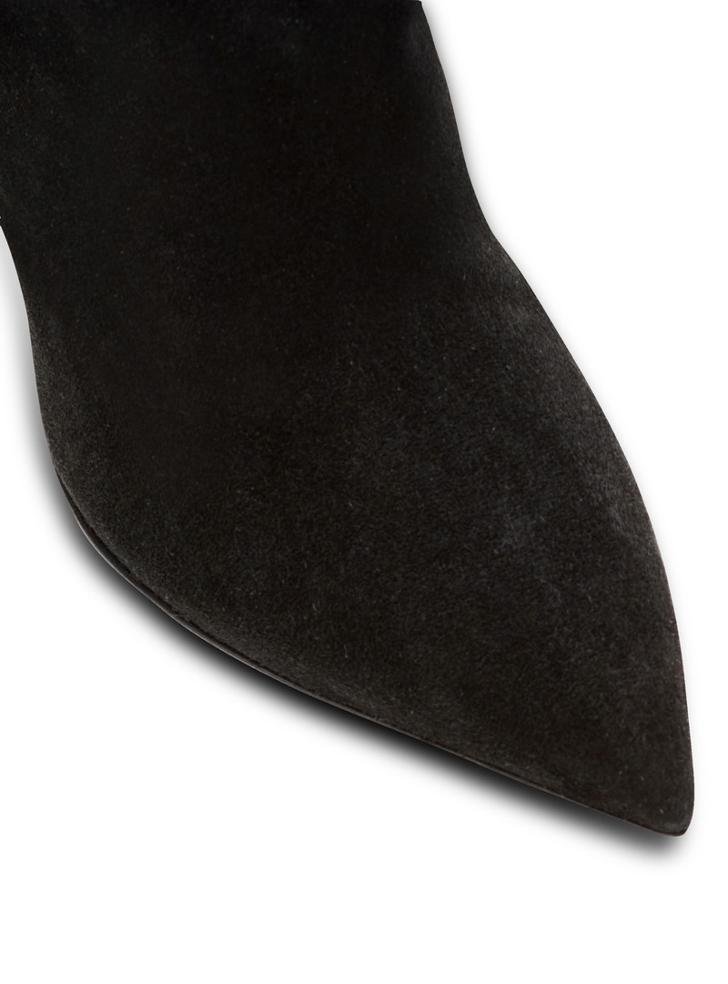 Slouchy suede heeled Eva boots 4
