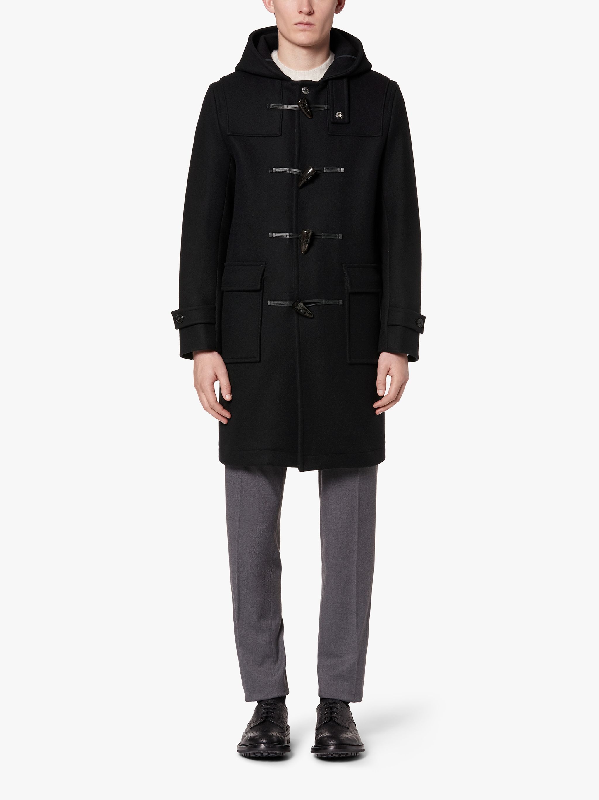 WEIR DARK NAVY WOOL DUFFLE COAT | GM-013S - 2