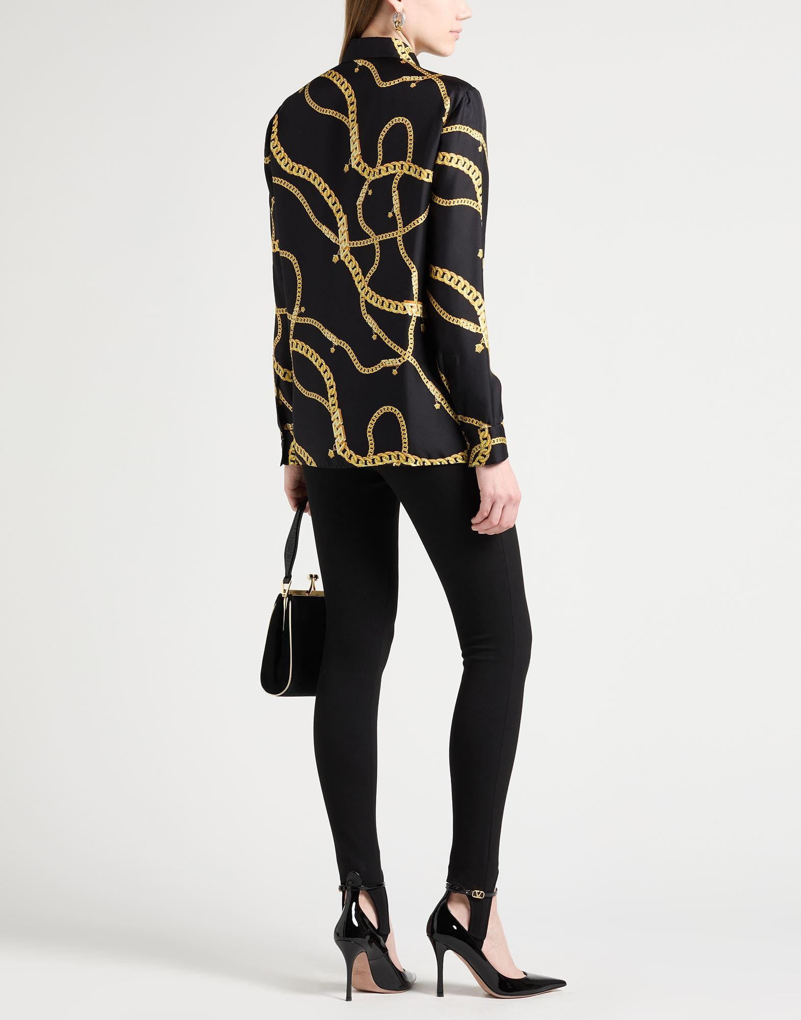 Black Women's Patterned Shirts & Blouses - 3