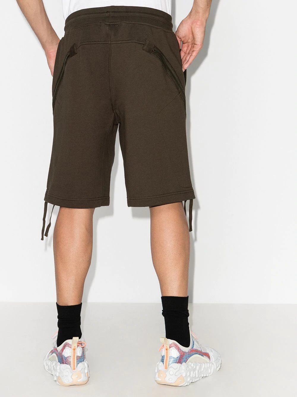 lens-detail drawstring track shorts - 3