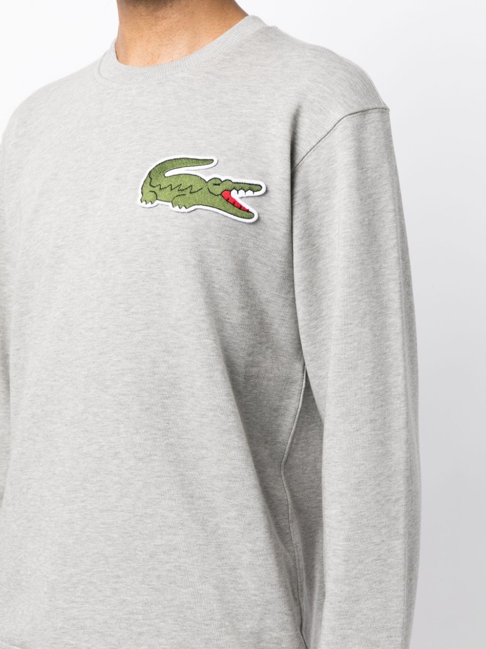 patch-detail cotton sweatshirt - 5