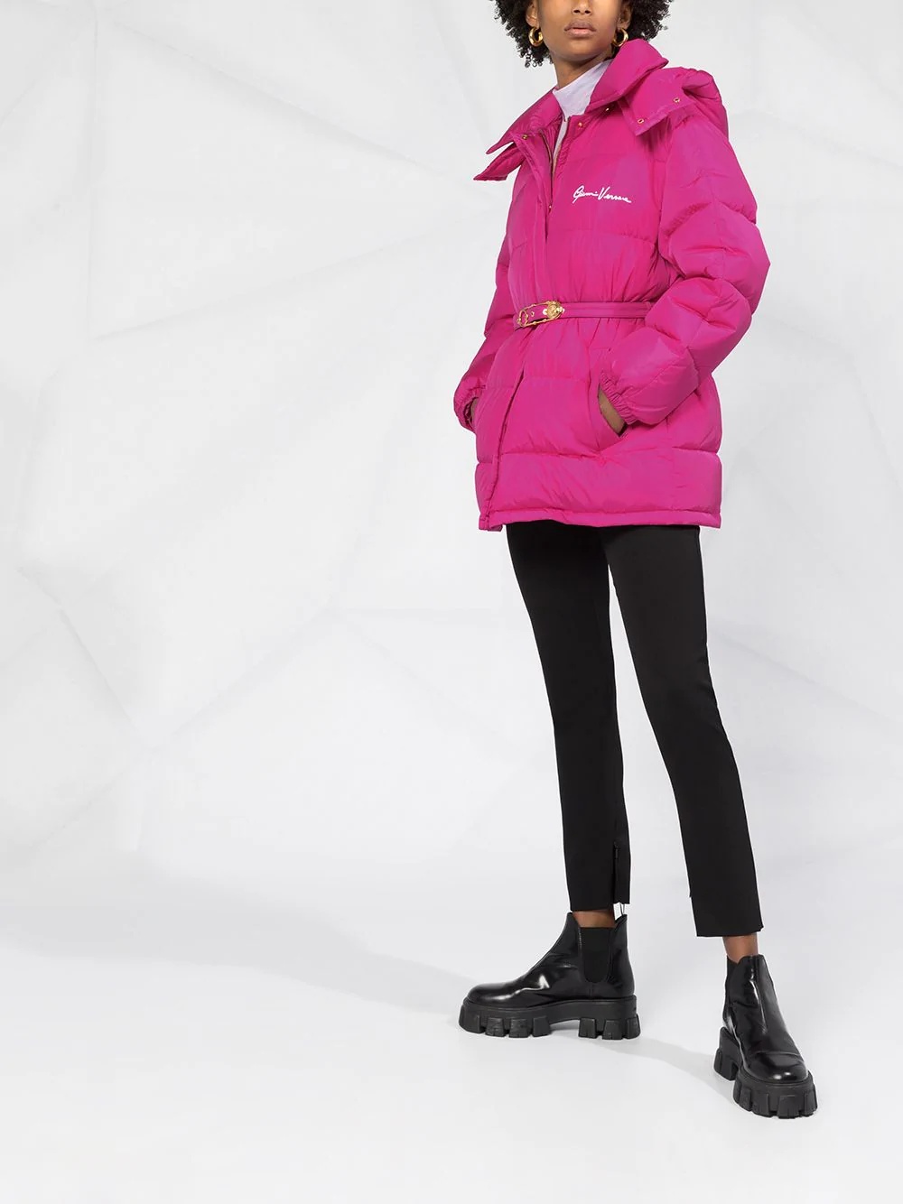 Medusa Safety Pin puffer jacket - 5