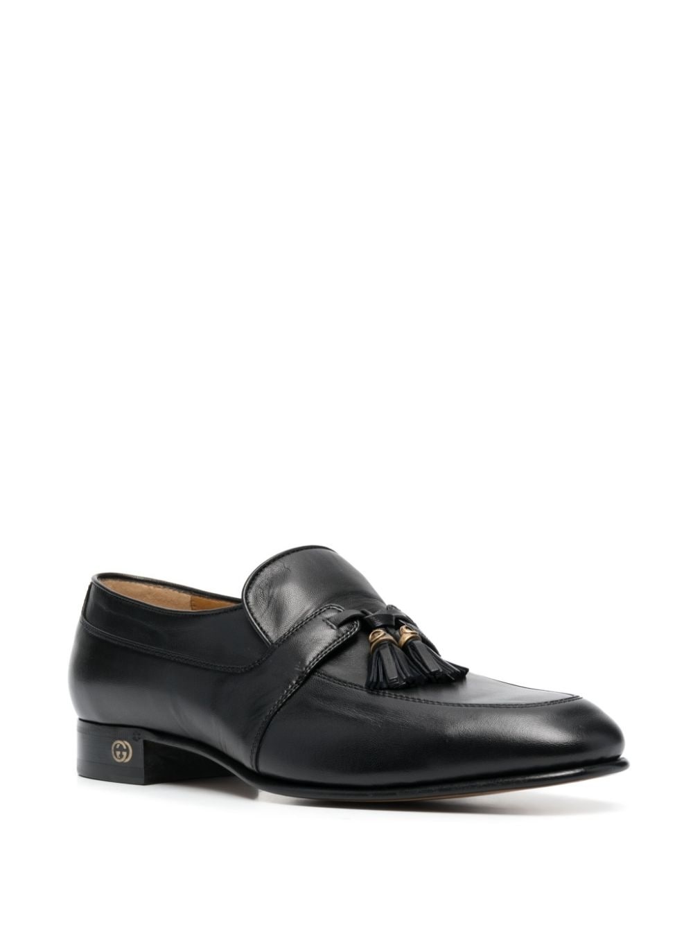 tassel-trim leather loafers - 2