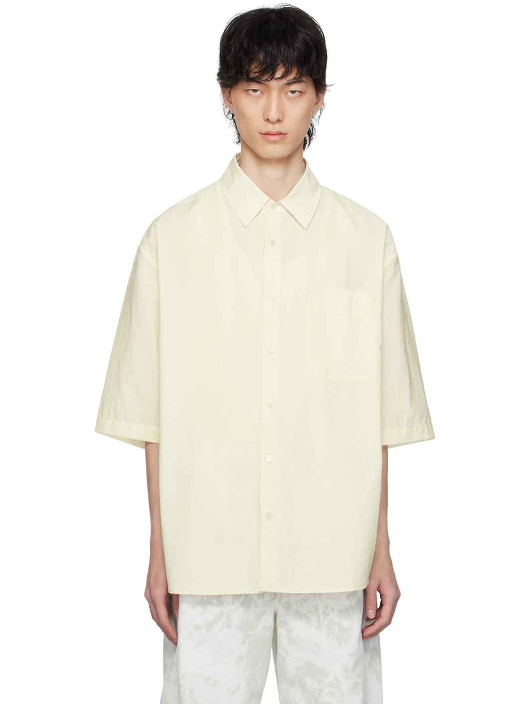 Yellow Double Pocket Shirt - 1