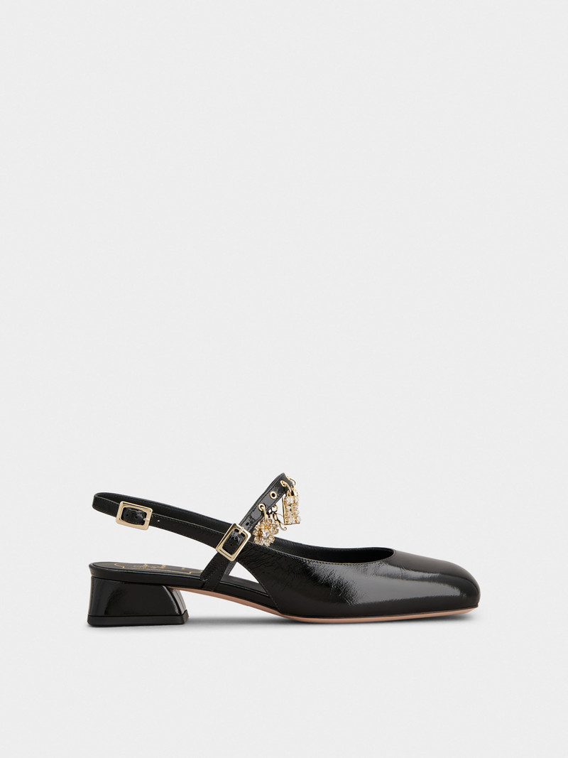 Très Vivier Slingback Mary Janes in patent leather 1