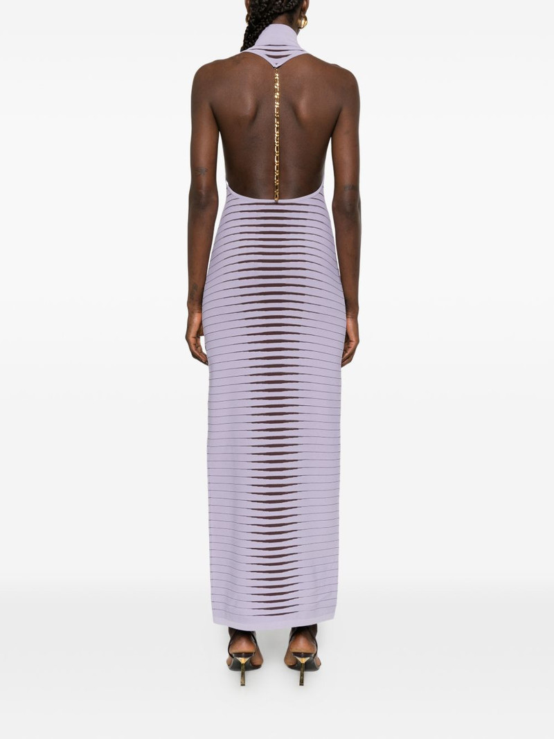 high-neck striped maxi dress 4