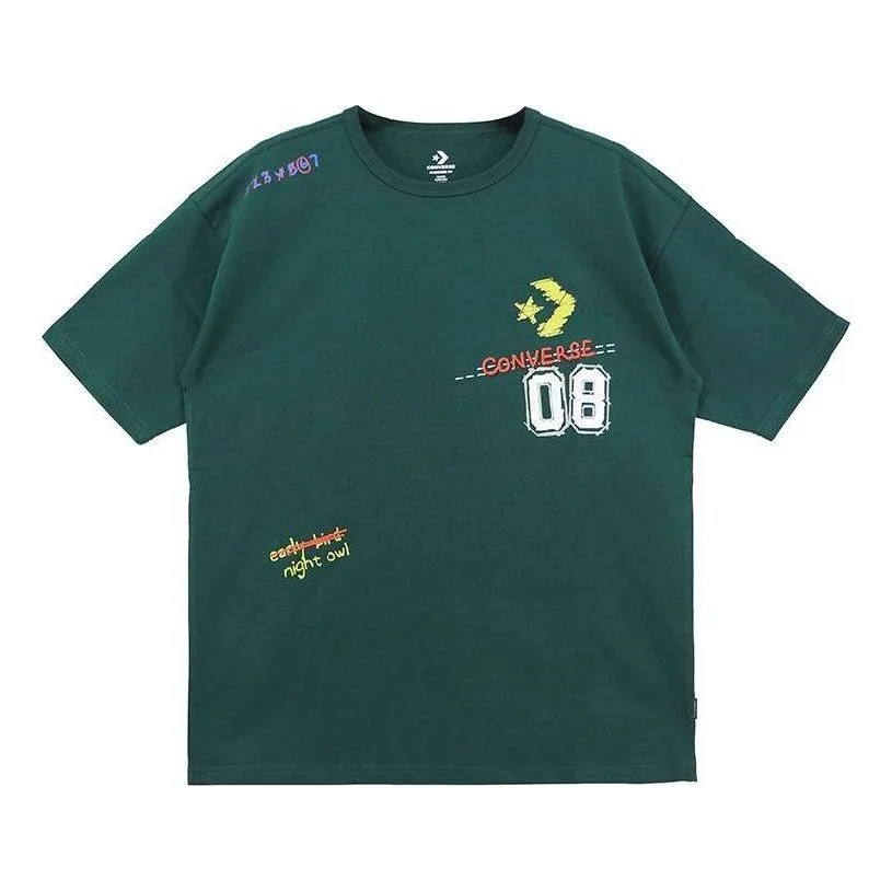 Converse Put-a-Smile-On-Your-Face Logo T-Shirt 'Green' 10024879-A03 - 1