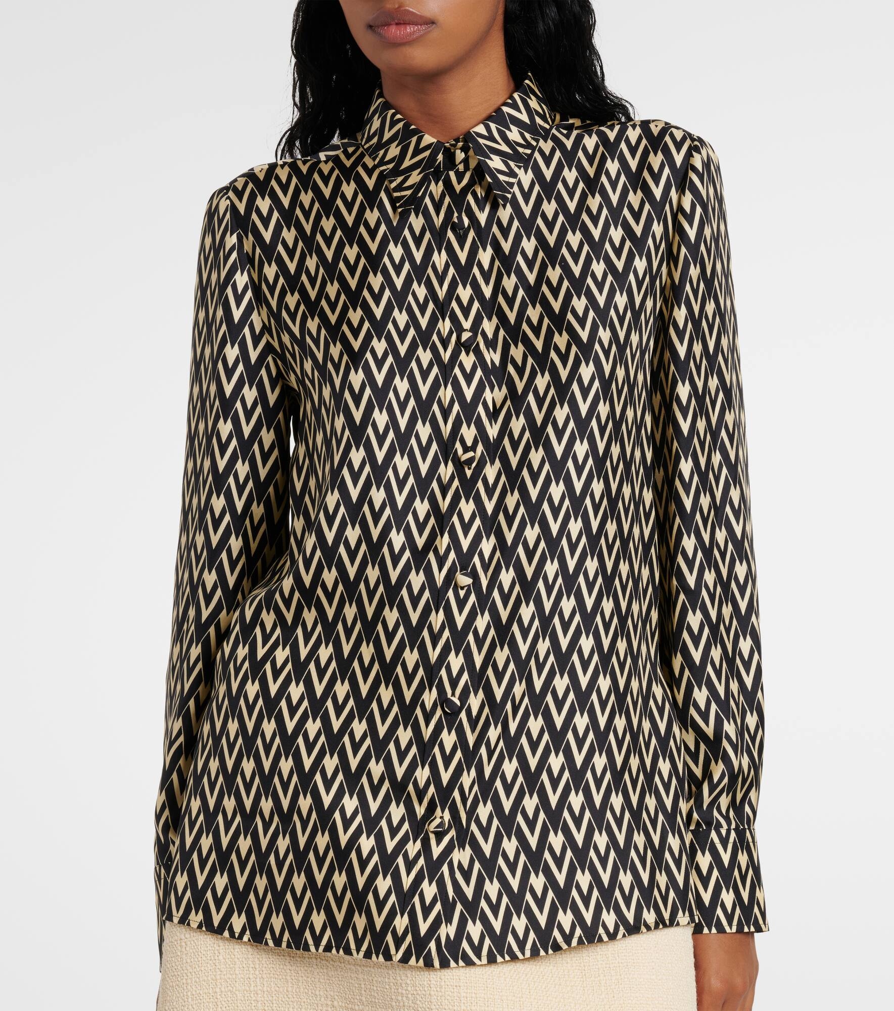 Toute La V silk twill shirt - 5
