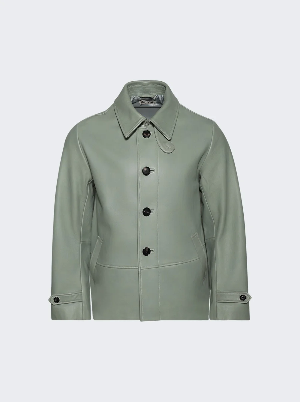 Cropped Continental Coat Sea Foam - 1