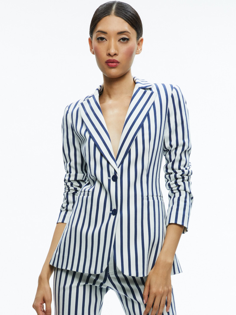 BREANN LONG FITTED TWO BUTTON BLAZER 2