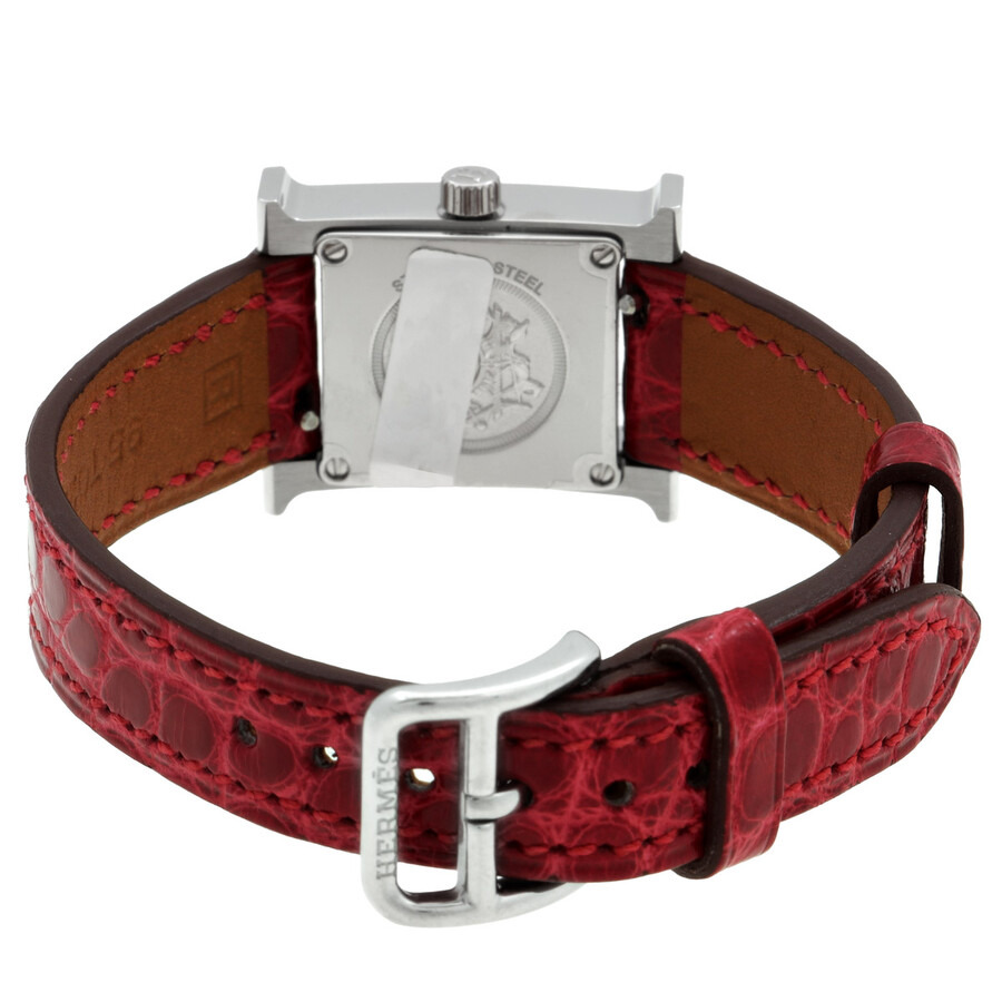Hermes Heure H Mini Model Quartz Diamond Ladies Watch 057248Ww00 - 3