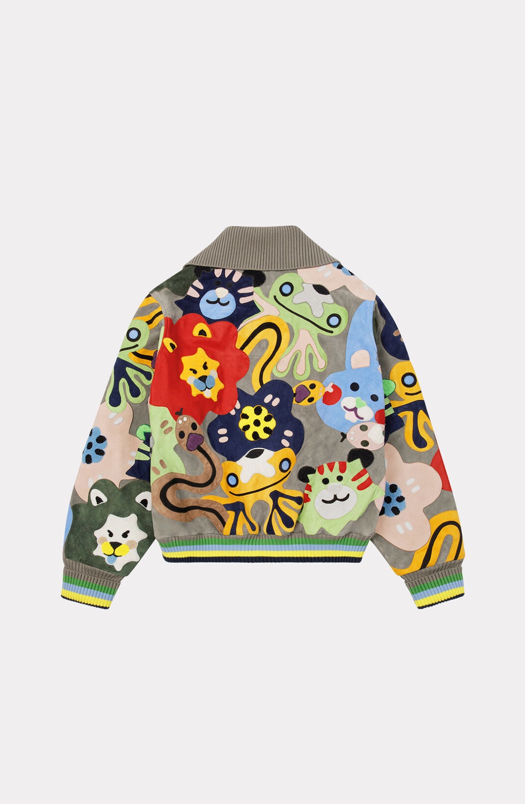 Boxy suede leather 'KENZOO' jacket - 2