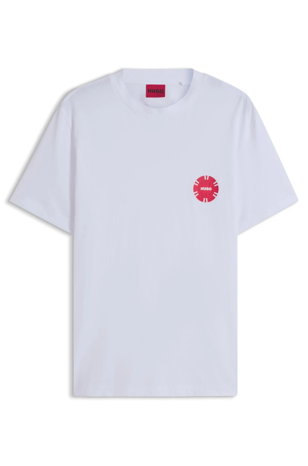COTTON-JERSEY T-SHIRT WITH POKER-CHIP PRINT - 1