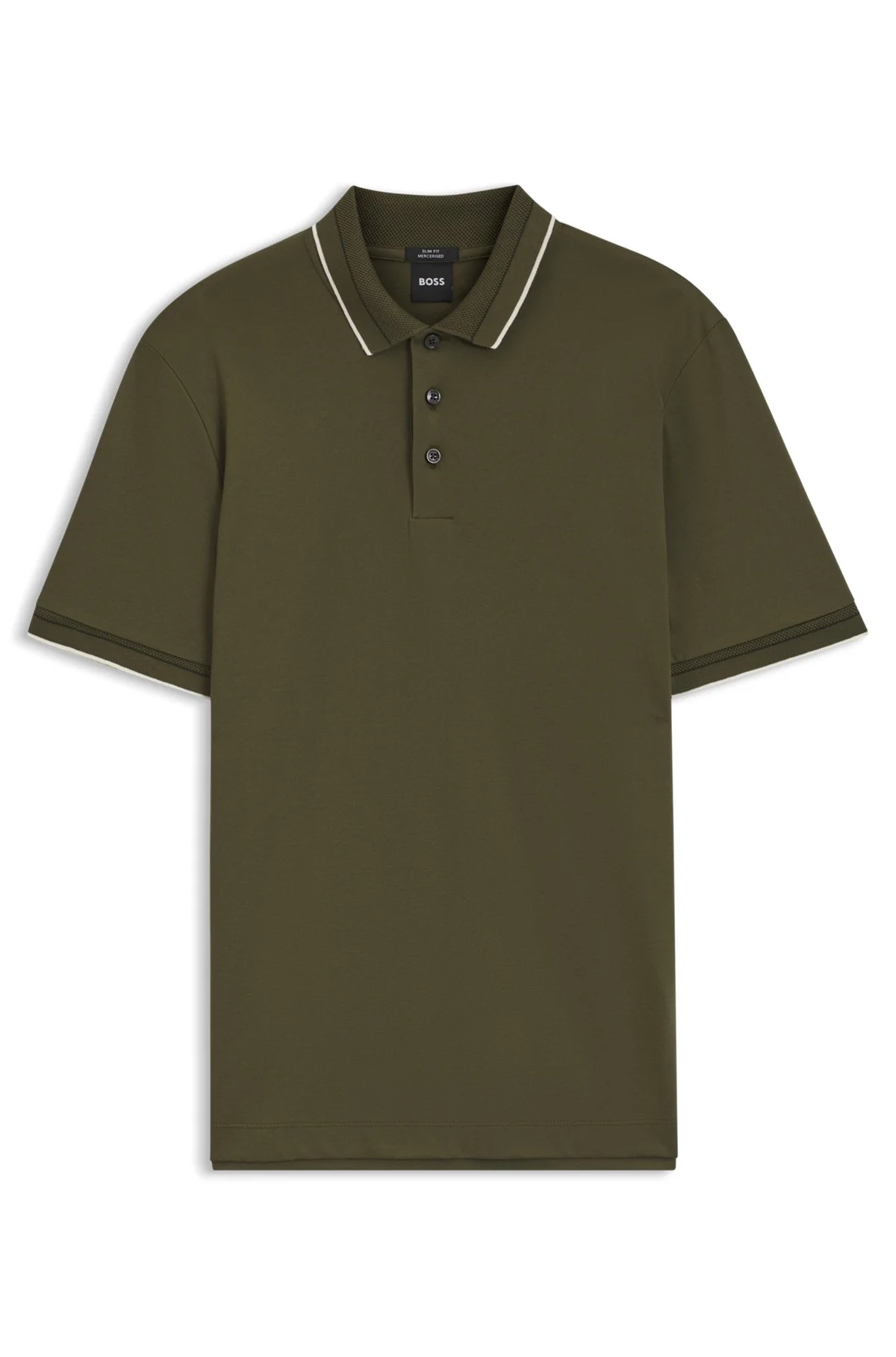 SLIM-FIT POLO SHIRT IN MERCERIZED COTTON - 1