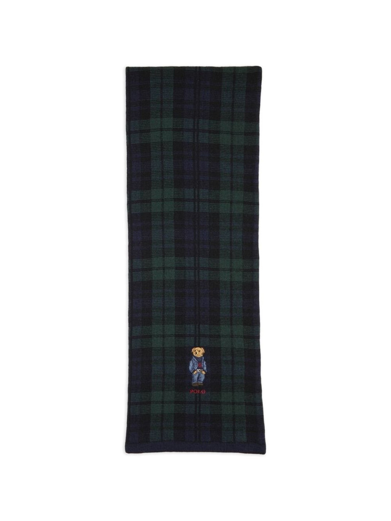 Polo Bear plaid scarf 1