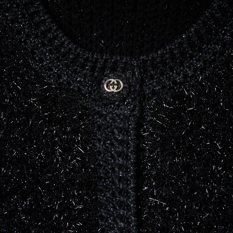 Shiny chunky wool cardigan 6