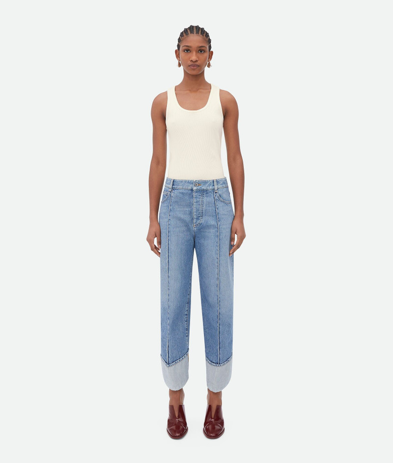 Bottega Veneta Curved Shape Vintage Indigo Denim outlook