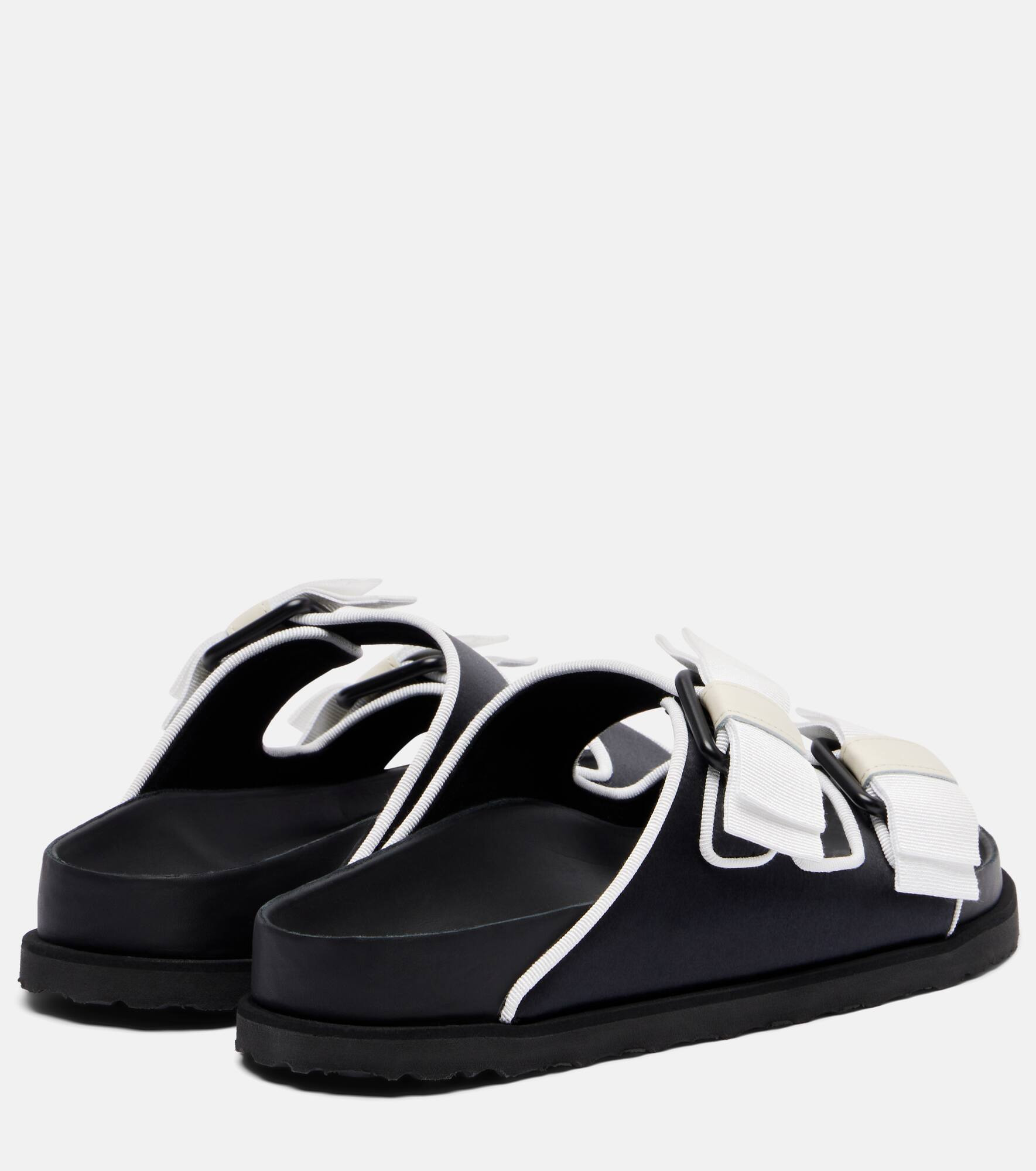 Arizona bow-detail satin sandals - 2