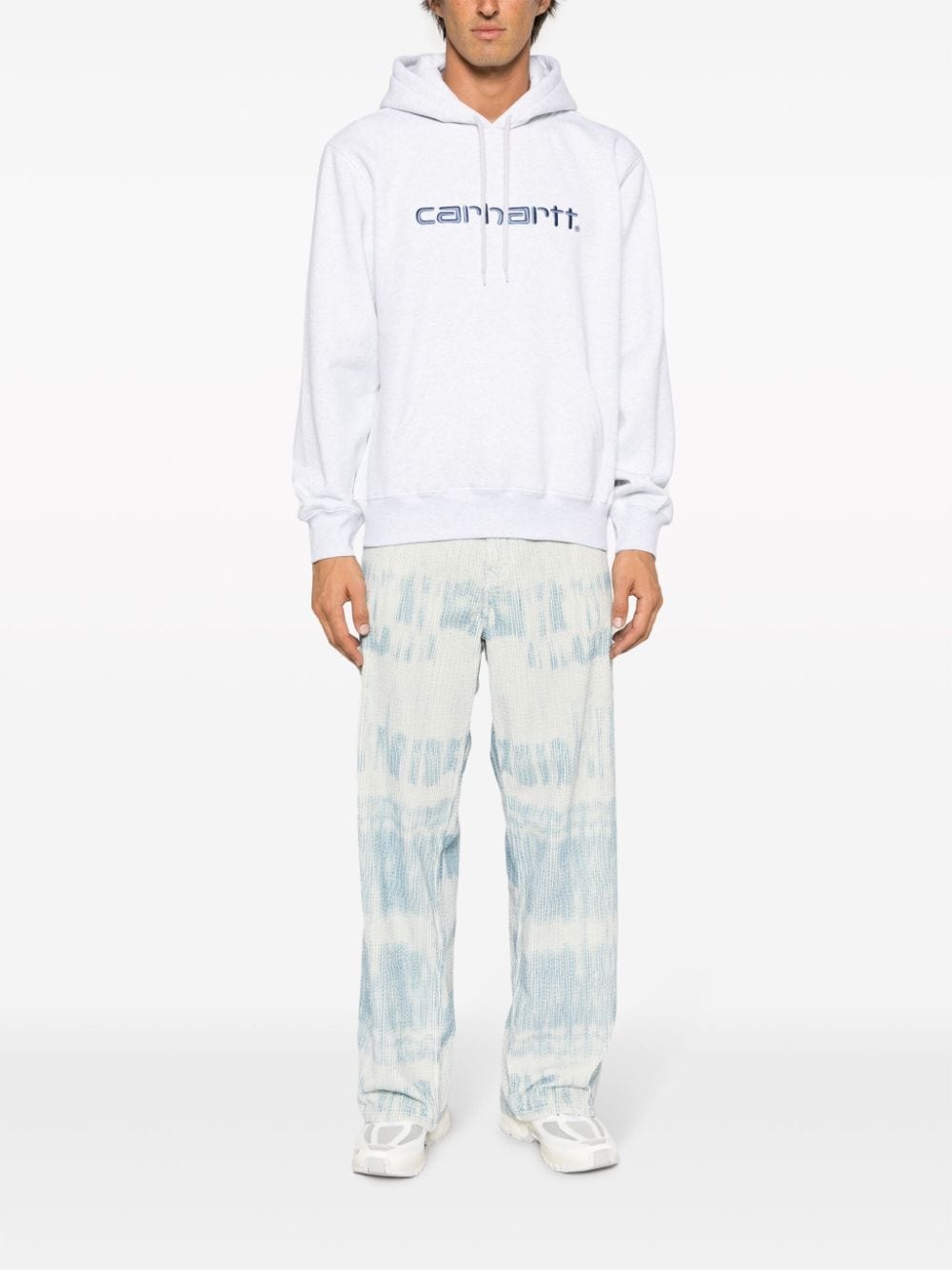 logo-embroidered hoodie - 3