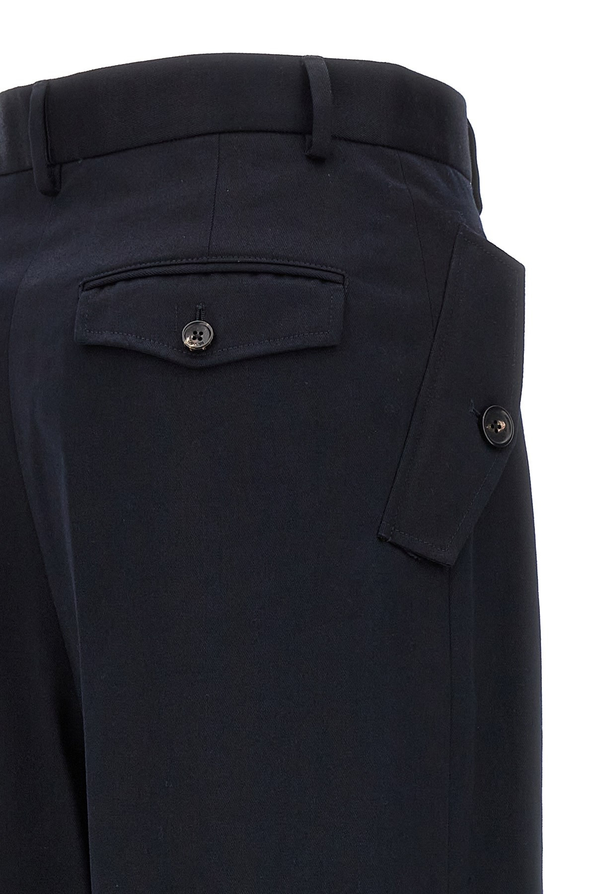 Loose leg front pleat pants - 4