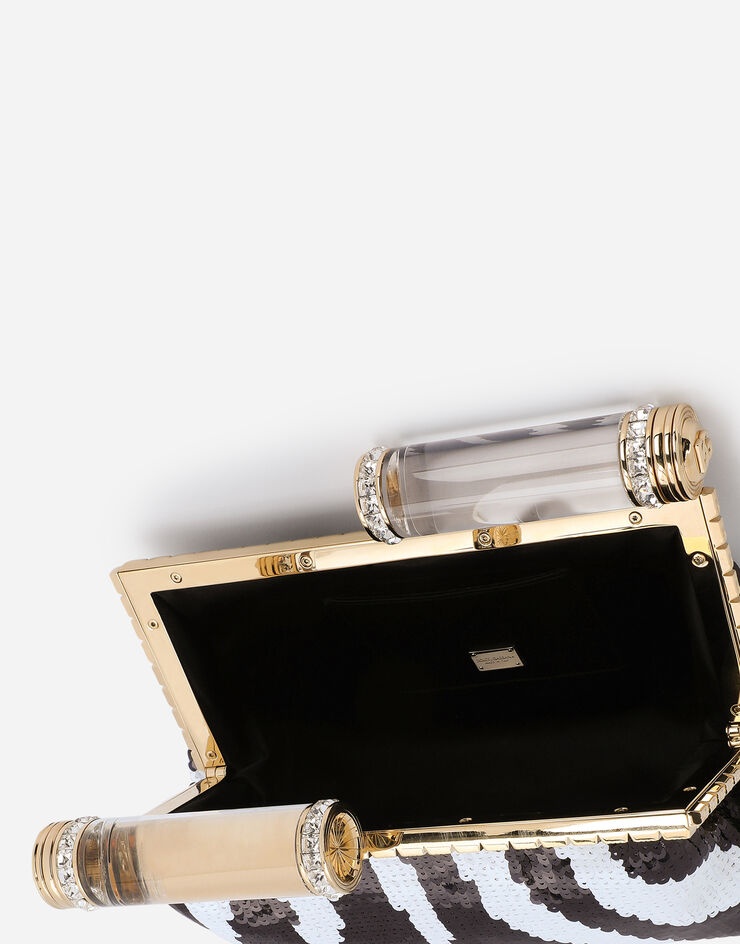 Sequined zebra-design bag - 5