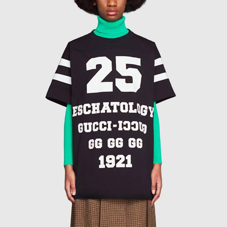 GUCCI Gucci SS21 1921 Series Alphabet Printing T-Shirt 'Black